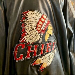 Kansas City Chiefs Varsity Bomber Jacket Letterman Style Size Medium